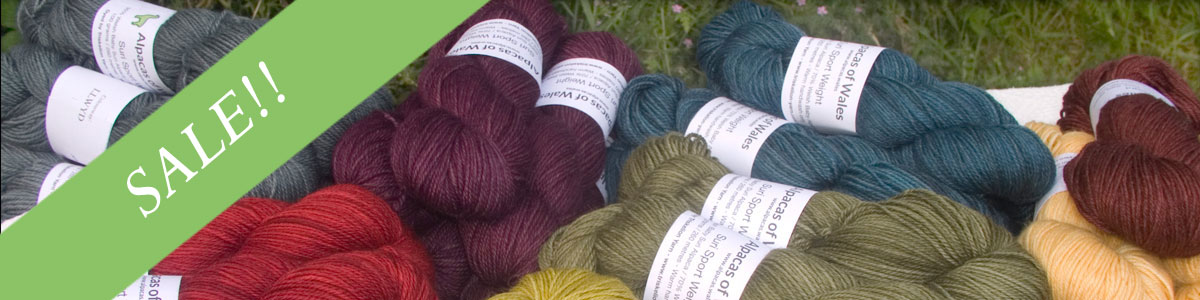 Alpacas of Wales Suri & Baby Alpaca sport weight yarn. hand dyed by Triskelion Yarn
