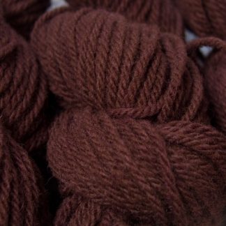 Fallow - dark reddish brown Manx Loaghtan chunky yarn hand-dyed by Triskelion Yarn