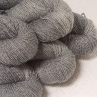Seagull - Light grey Bluefaced Leicester sport weight yarn hand-dyed by Triskelion Yarns