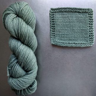 Bluefaced Leicester worsted weight yarn hand-dyed by Triskelion YarnIntertidal - Pale seawater green