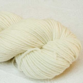 Kitchen Full of Time - Solid creamy ivory organic Merino DK/ Double Knit yarn. Hand-dyed by Triskelion Yarn