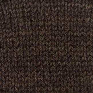 Cwrwgl - Cool dark brown Corriedale heavy DK/worsted weight yarn. Hand-dyed by Triskelion Studio.