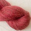 Mafon - Mid-tone raspberry/rose Baby Alpaca, silk and linen 4-ply yarn. Hand-dyed by Triskelion Yarn.