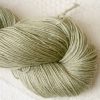 Sage – Pale silvery green Baby Alpaca, silk and linen 4-ply yarn. Hand-dyed by Triskelion Yarn.