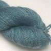 Vorpal Blade - Steely blue grey Baby Alpaca, silk and linen Mid-toned blue violet light DK yarn. Hand-dyed by Triskelion Yarn.