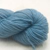Hama's Hall - Semi-solid light sky blue, with powder blue and grey tones Corriedale heavy DK/worsted weight yarn. Hand-dyed by Triskelion Studio.