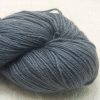 Graphite - Cool, mid-toned grey Merino and silk blend 4-ply / fingering weight yarn. Hand-dyed by Triskelion Yarn.