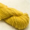 Sol - Light sunny yellow Baby Alpaca, silk and linen Mid-toned blue violet light DK yarn. Hand-dyed by Triskelion Yarn.
